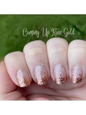 *Retired* Coming Up Rose Gold Color Street Nail Polish Strips. New in package